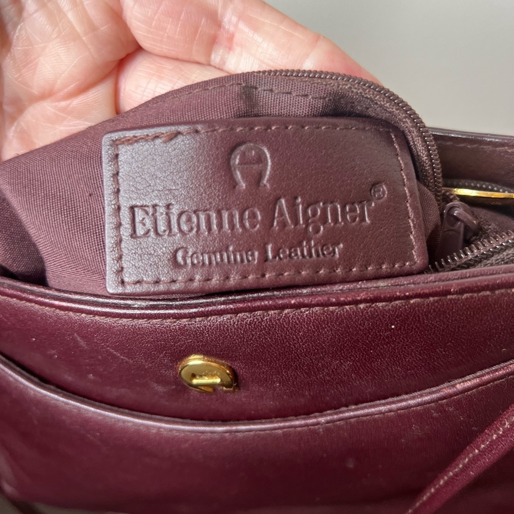 Vintage Etienne Aigner Retro Y2k Shoulder Bag Crossbody Mini Bag Handbag Leather - Picture 10 of 11